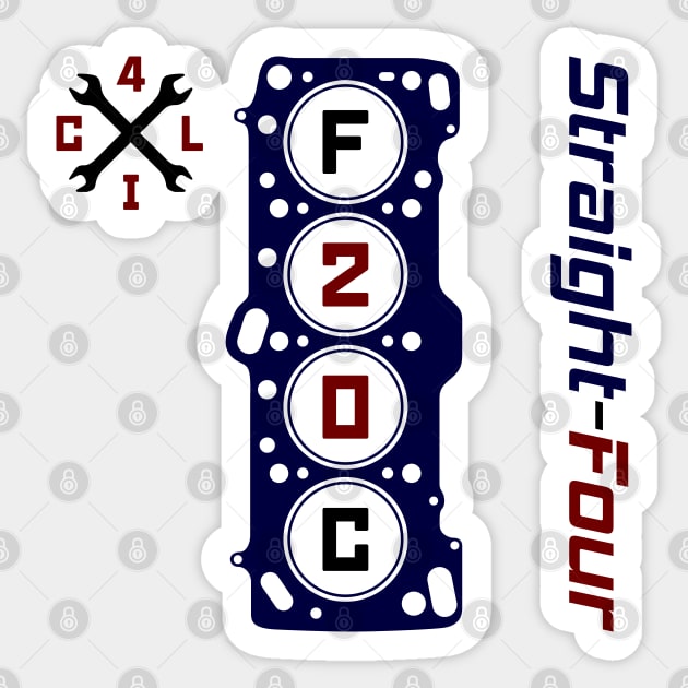 F20C Straight Four Engine Sticker by GoldenTuners